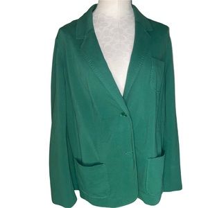 Talbots Green Two button three pocket blazer size 20W